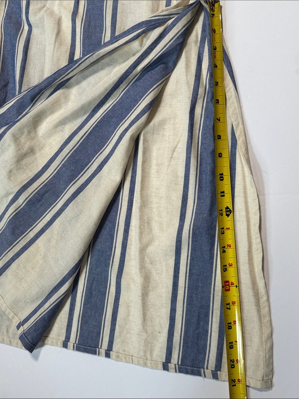 NWT NATALIE MARTIN Collection Sammie French Striped Blue Cream Maxi Dress LG - Picture 15 of 16